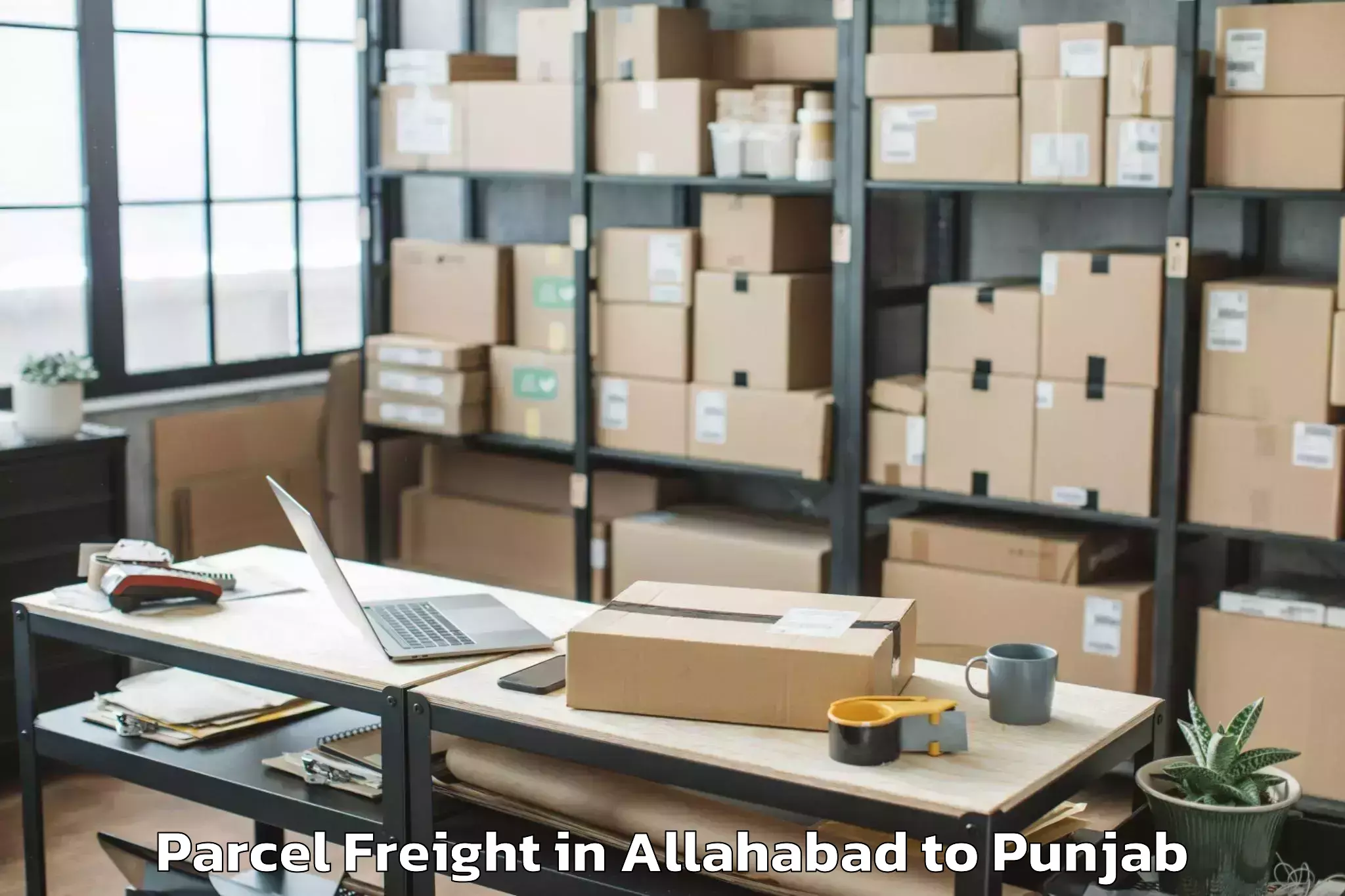 Affordable Allahabad to Zira Parcel Freight